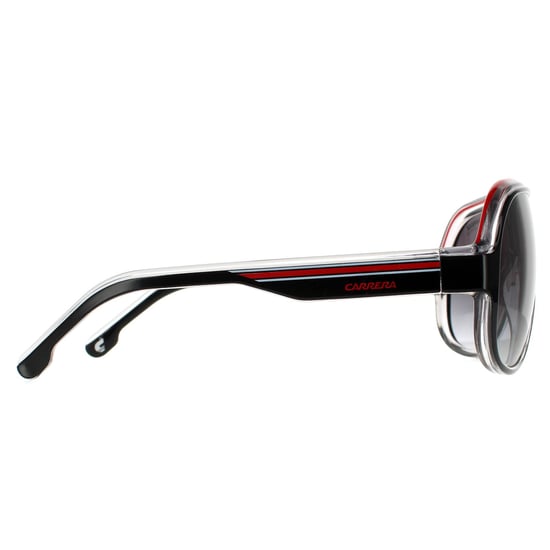 Lunettes de soleil Carrera Speedway / N T4O 9O Black Crystal Blanc rouge Gray foncé - Image 4