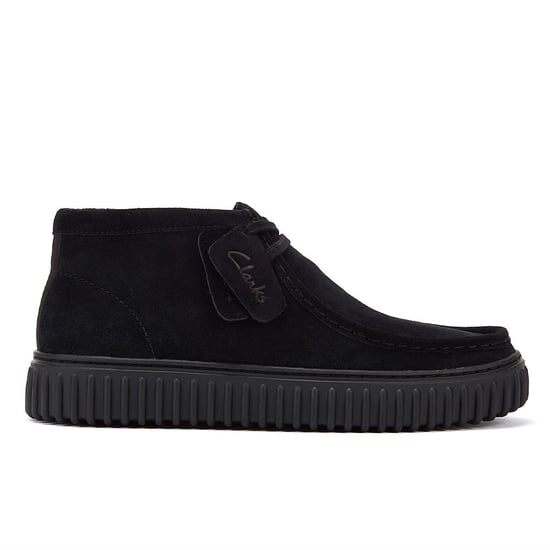 Clarks Originals Torhill Hi Wildleder Herren Schwarz Stiefel - Image 4