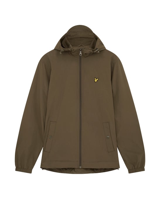 Lyle & Scott Jacke mit Kapuze und Reißverschluss in Olive - Image 5