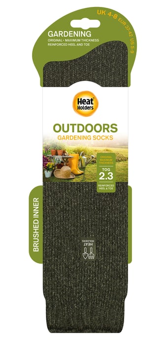 Herren lange Gartenarbeit Socken | Wärmehalter | Thermische & atmungsaktive Outdoor-Kniestrümpfe - Waldgrün - Image 2