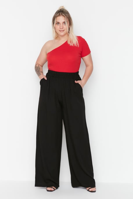 Trendyol Femmes Taille normale Lâche Pantalon grande taille - Image 2