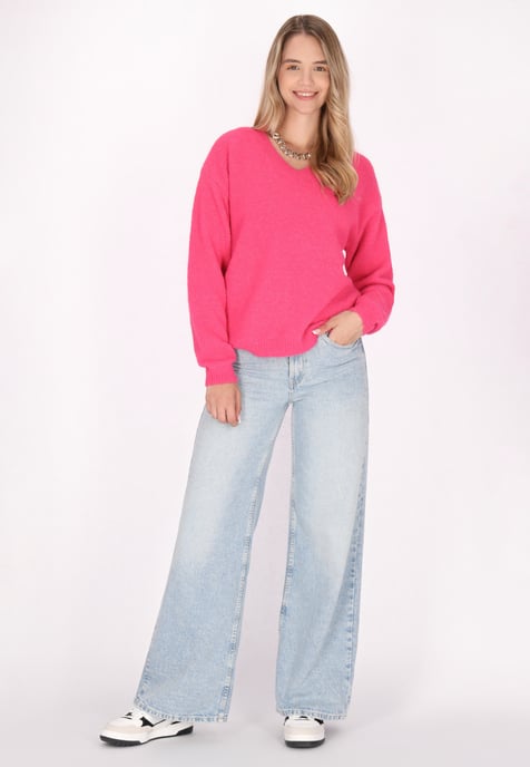 Mymo Pullover Damen Rosa - Image 2