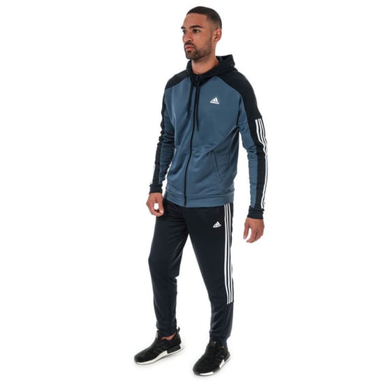 Men's adidas Game Time Tracksuit in blue navy