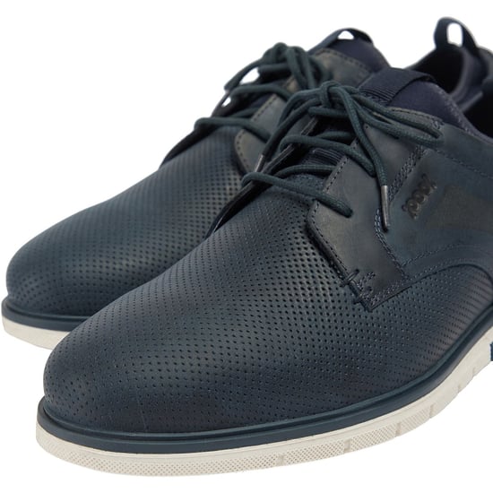 Pod Murphy Leder Herren Navy Schnürschuhe - Image 6