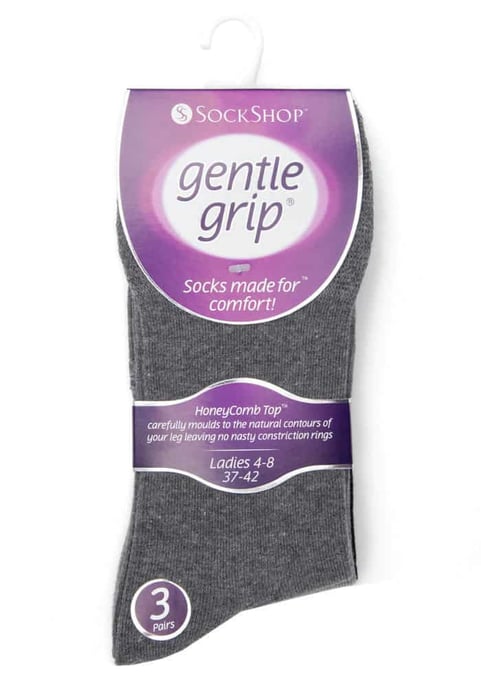 Sanfte Griffigkeit - 6 Paar Damen Sanfte Griffigkeit Nicht Elastische Socken - GG12 - Image 2