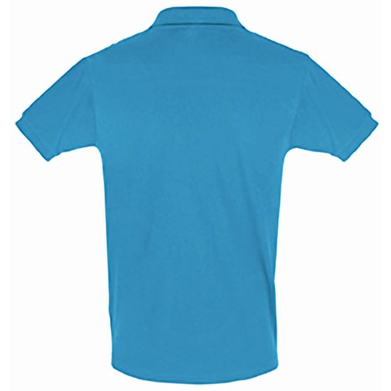 SOLS Herren Perfect Pique Kurzarm-Poloshirt (Aqua) - Image 2