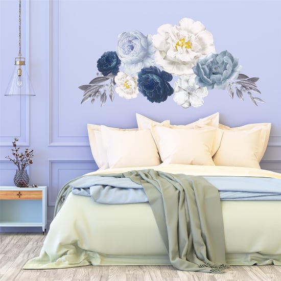 Elegant Oversized Peonies Self Adhesive DIY Wall Stickers, Kitchen, Bathroom, Living room, Self-adhesive, Decal, Decoration, Flower