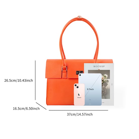 Victoria Hyde Damenhandtasche Businesstasche Reisetasche in Orange - Image 6