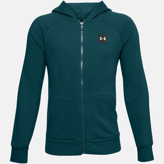 Under Armour Kids Rival Fleece Zip Hoodie Juniors Long Sleeve Hoodie Hoody Top