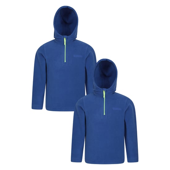 Mountain Warehouse - "Camber" Kapuzenpullover mit kurzem Reißverschluss für Kinder(2er-Pack) (Marineblau) - Image 1