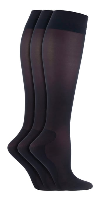 IOMI - 3 Paar Multipack Ladies Flight Socks - Schwarz - Image 1