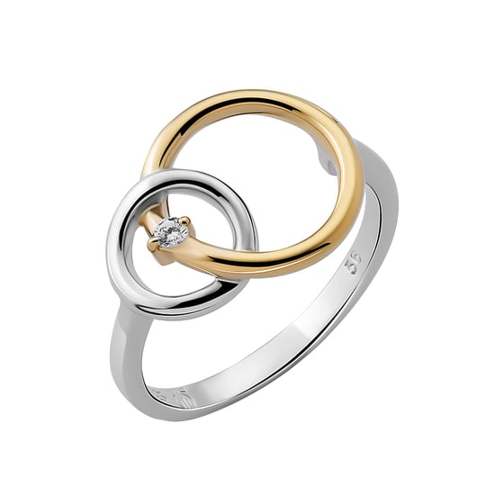Orphelia Damen-Ring Sterling-Silber 925 – Silber/Gold ZR-7503/1 - Image 2