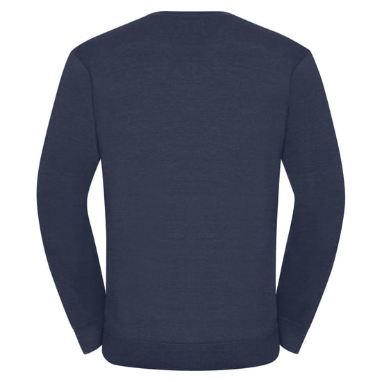 Russell Collection Strickpullover mit V-Ausschnitt (Dunkles Marineblau) - Image 2