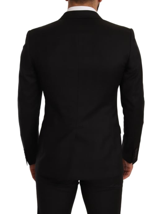 Dolce & Gabbana - Costume 2 pièces MARTINI SLIM FIT à carreaux noirs pour homme - Image 2
