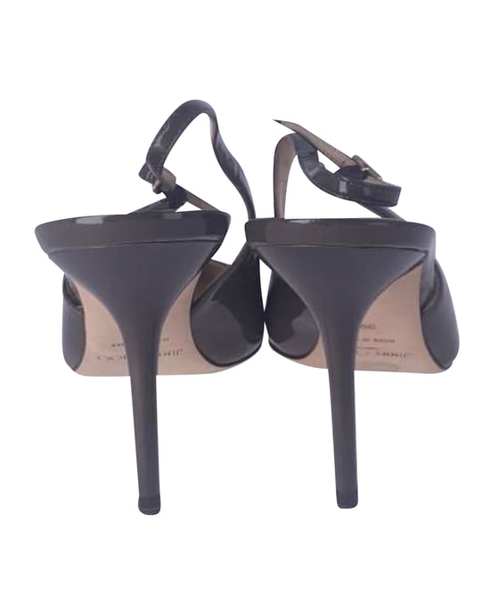Jimmy Choo Slingback-Absätze aus braunem Leder - Image 3