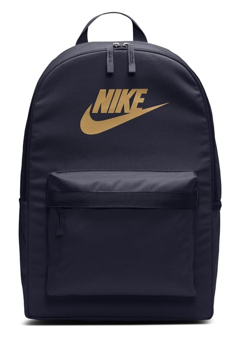 NIKE Unisex Heritage Backpack - 2.0 Tasche Schwarz mit Gold Logo - Image 1