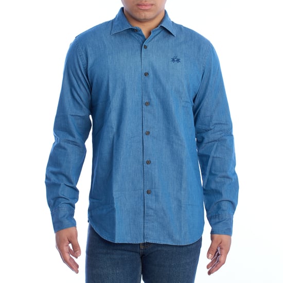 Men's Regular Fit Denim Shirt UMC005-DM094