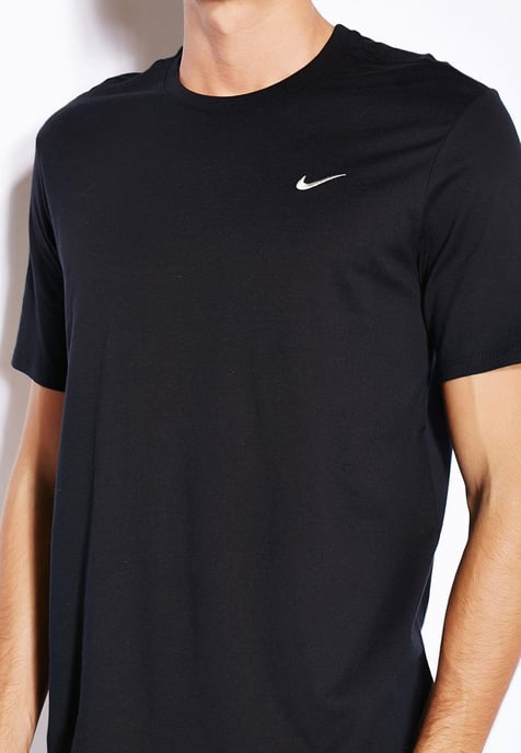 Nike Herren-T-Shirt mit gesticktem Swoosh Schwarz - Image 3