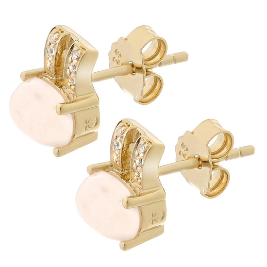 Orphelia 'Alena' Women's 925 Sterling Silver Stud Earrings - Gold ZO-7122/G