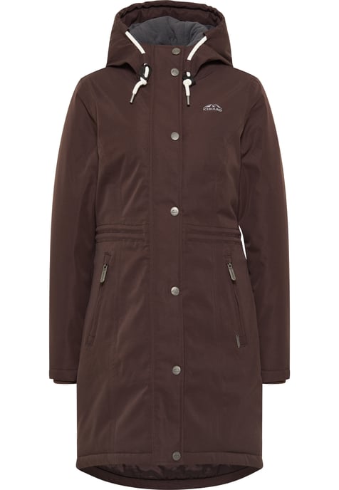 ICEBOUND Winterparka Damen Dunkelbraun - Image 1