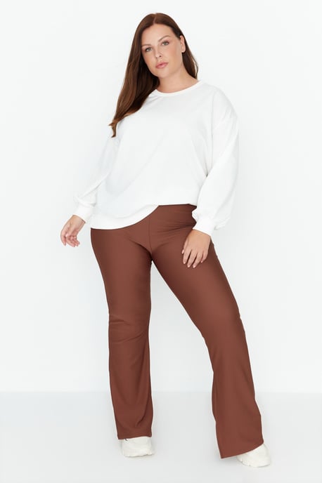 Trendyol Damen Hochtaillierte Skinny Plus Size Hose - Image 2