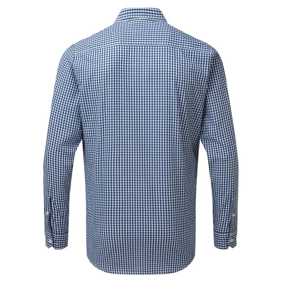 Premier Mens Maxton Check Langarmhemd (Marine/Weiß) - Image 2