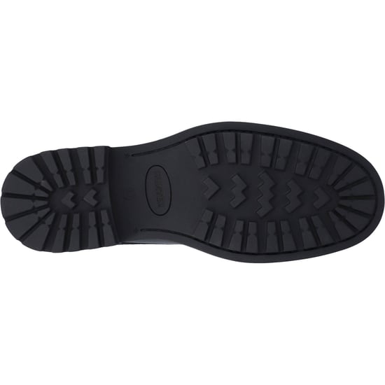 Hunter Cawdor Leder Herren Schwarz Brogues Schuhe - Image 4
