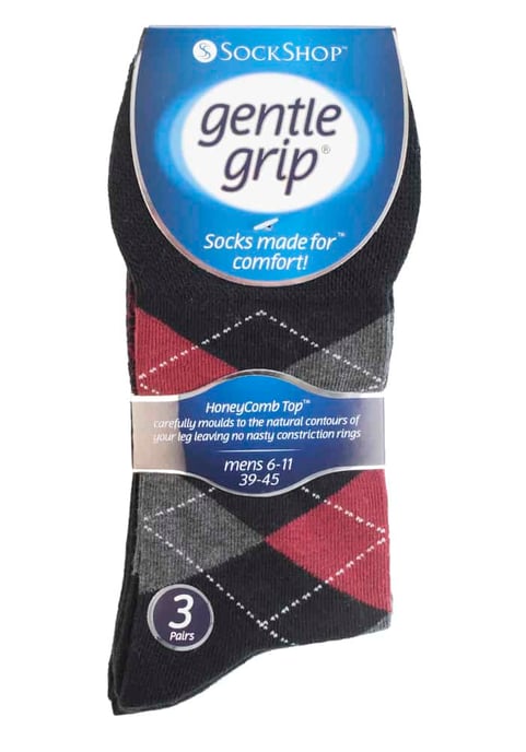 Gentle Grip - 6 Paar Herren Gentle Grip nicht elastische Socken - MGG39 - Image 2