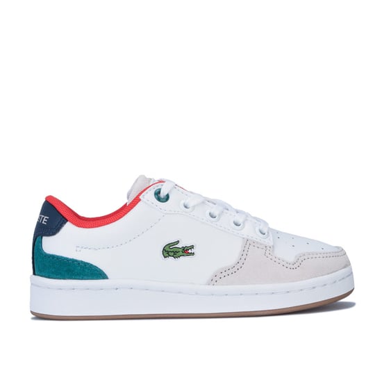 Boy's Lacoste Children Masters Cup 120 Trainers in White Green