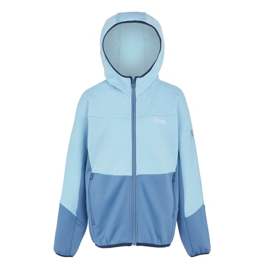 Regatta Childrens/Kids Dissolver IX Marl Full Zip Fleece Jacket (Clear Sky/Coronet Blue)