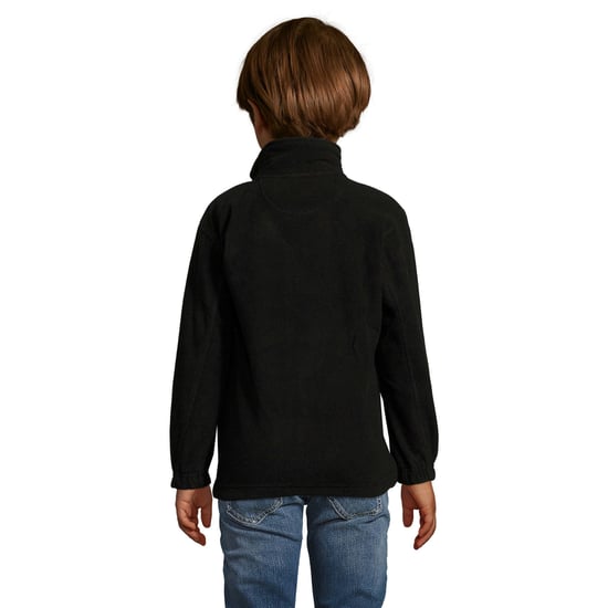 SOLS Childrens/Kids North Zip-Up Fleece Jacke (Schwarz) - Image 3