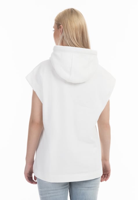 Dreimaster Oversize Sweatshirt Damen Wollweiss - Image 4