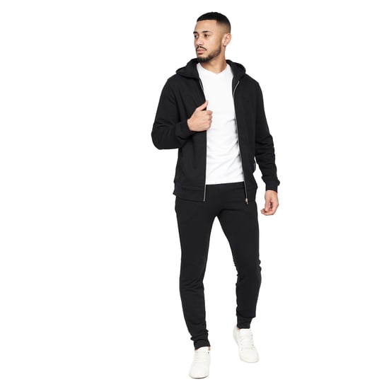 Crosshatch - "Braxson" Hoodie mit durchgehendem Reißverschluss für Herren (Schwarz) - Image 5