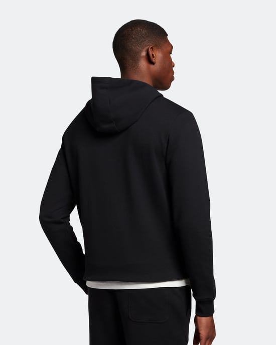 Lyle & Scott Pullover Hoodie Plus in Schwarz - Image 3