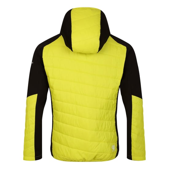 Dare 2B Mens Touring Contrast Panel Hybrid Jacket (Neon Spring/Black)