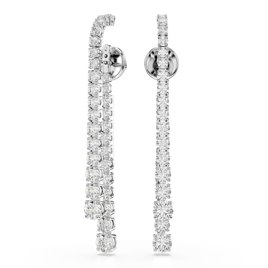 Swarovski 'Matrix Tennis' Damenausschnitt-Ohrringe aus Basis-Metall - Silber 5709257 - Image 2