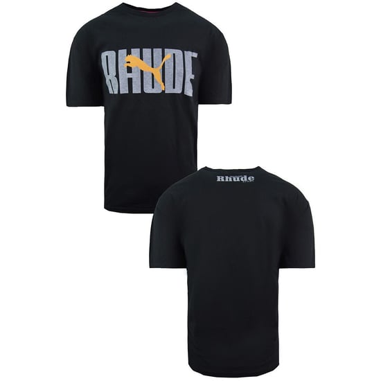 Puma x Rhude Graphic Short Sleeve Crew Neck Black Mens T-Shirt 596757 51