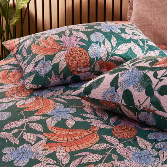 furn. Cypressa Mosaic Reversible Duvet Cover Set