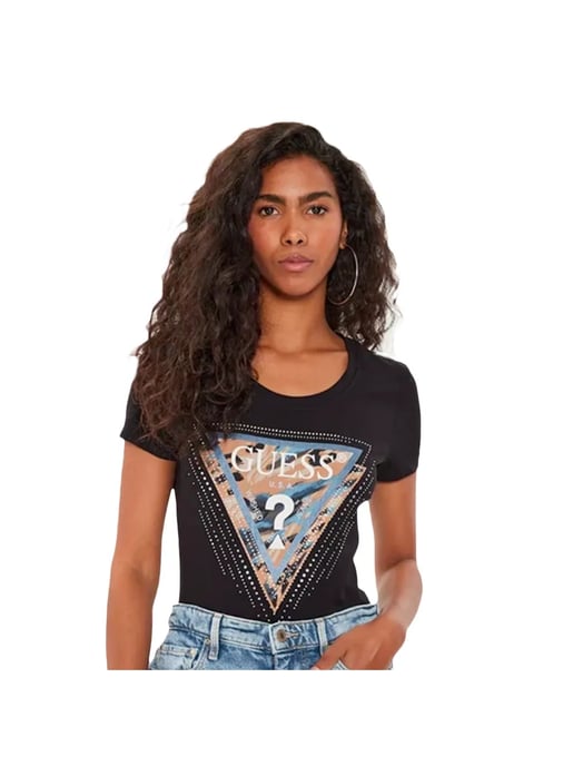Guess Damen-T-Shirt G mit Strasssteinmuster - Image 1