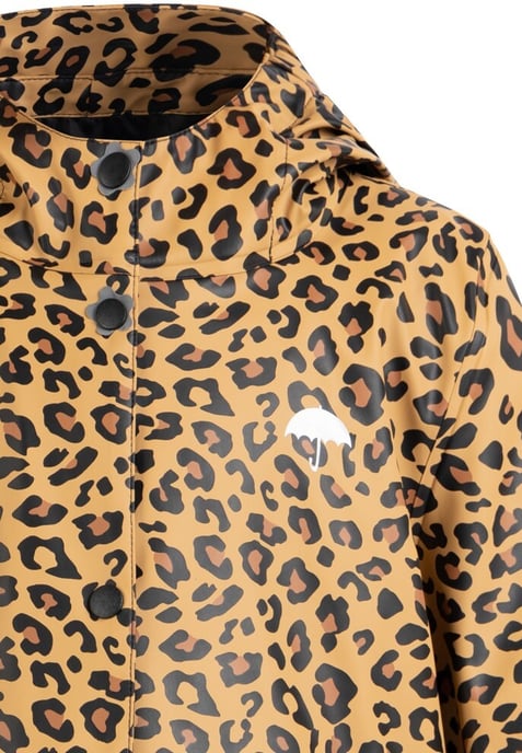 Schmuddelwedda Regenmantel Mädchen schwarz beige leo - Image 3