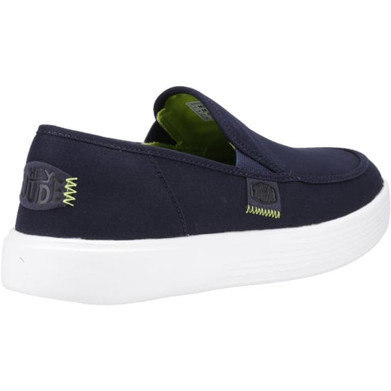 HEYDUDE Sunapee Canvas 100% Baumwolle Herren Navy/Weiß Loafers - Image 2