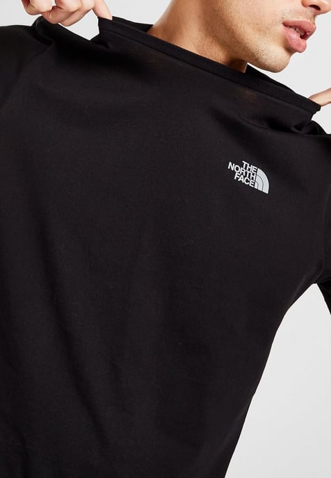The North Face einfache Kuppel reflektierende Logo-T-Shirt in schwarz - Image 3