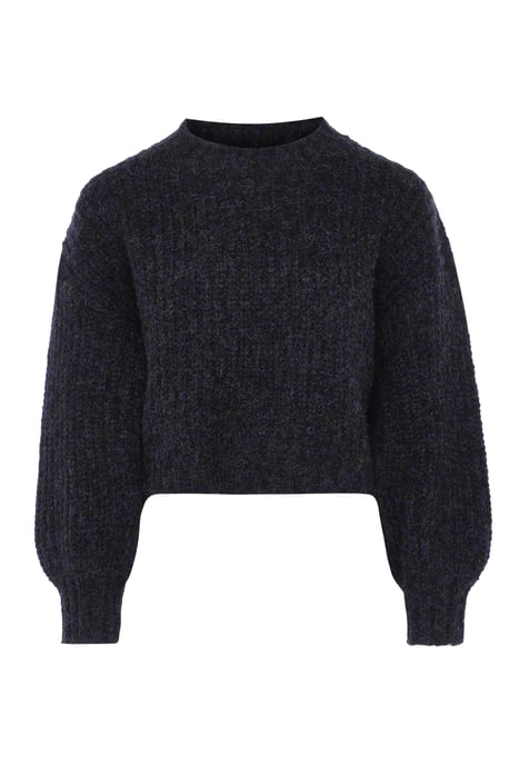 Dreimaster Grobstrick-Pullover Damen schwarz - Image 1