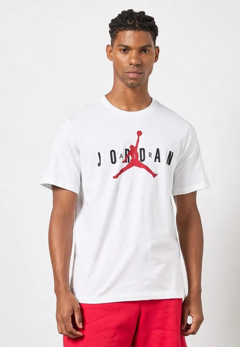 Nike Air Jordan Herren-T-Shirt in Weiß - Image 1