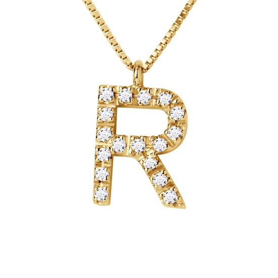 DIADEMA - Necklace with Diamonds - R - Yellow Gold - Chaine Véntienne