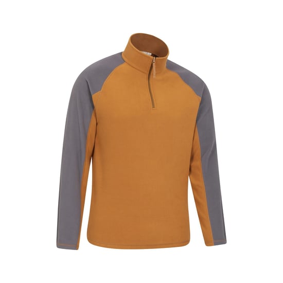 Mountain Warehouse - "Ashbourne II" Fleece-Oberteil mit halbem Reißverschluss für Herren (Senf) - Image 4