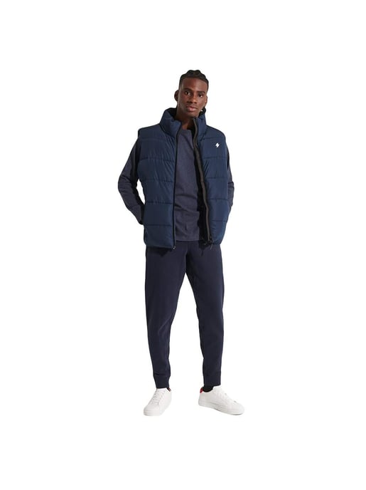 Superdry Herren ärmellose Daunenjacke Vintage-Logo - Image 1