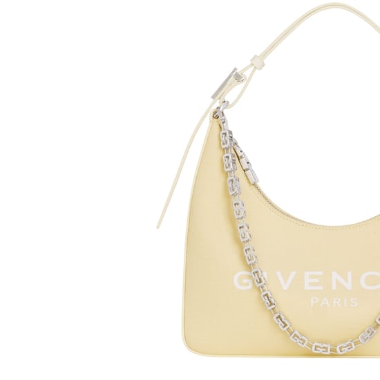 Givenchy Moon Cut Out Small Pale Yellow Hobo Bag
