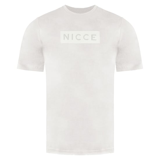 Nicce Short Sleeve Crew Neck Beige Mens Cotton Peak T-Shirt 0211 K002 0741