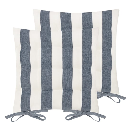 Yard Hayle Gestreifte Baumwolle 2er Pack Sitzkissen - Image 1